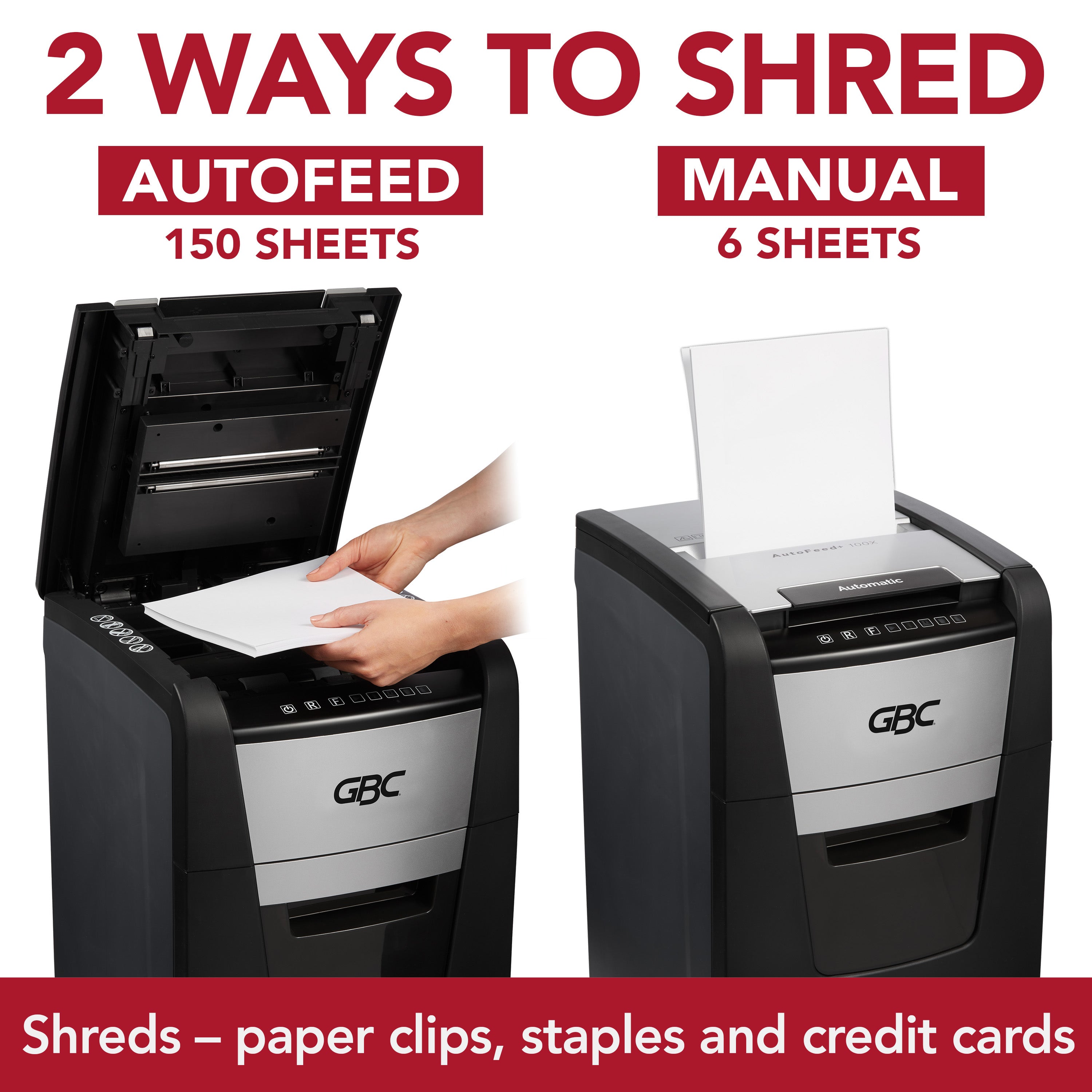 GBC 150X Personal Autofeed+ Micro Cut Shredder
