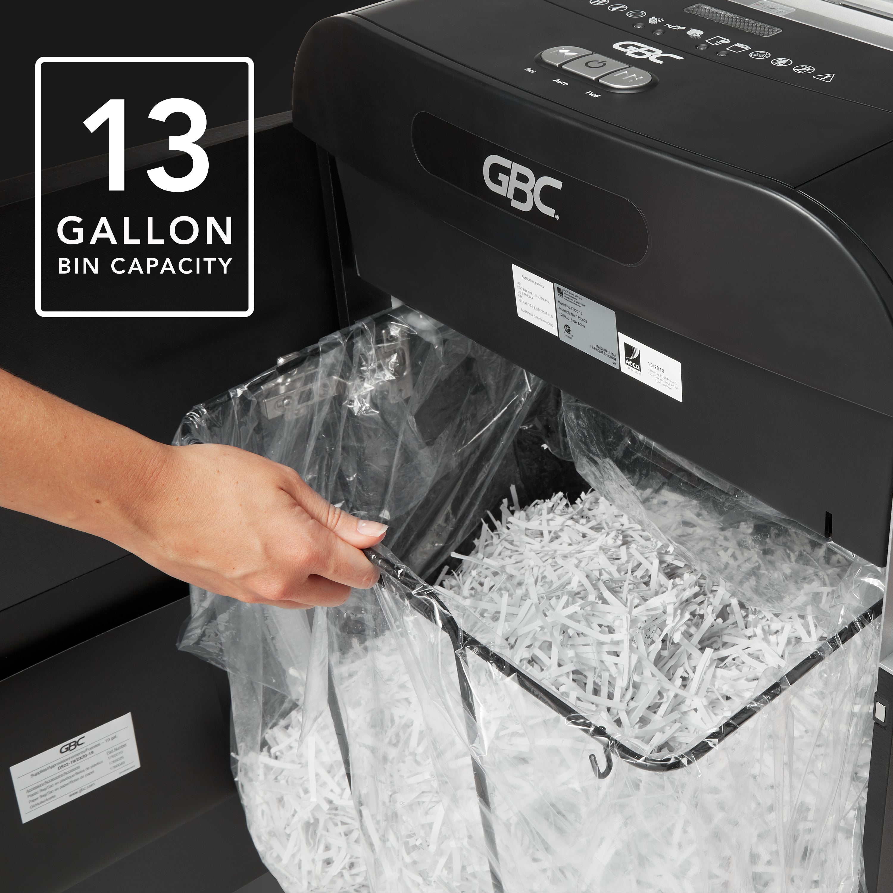 GBC DX18-13 Cross Cut Paper Shredder