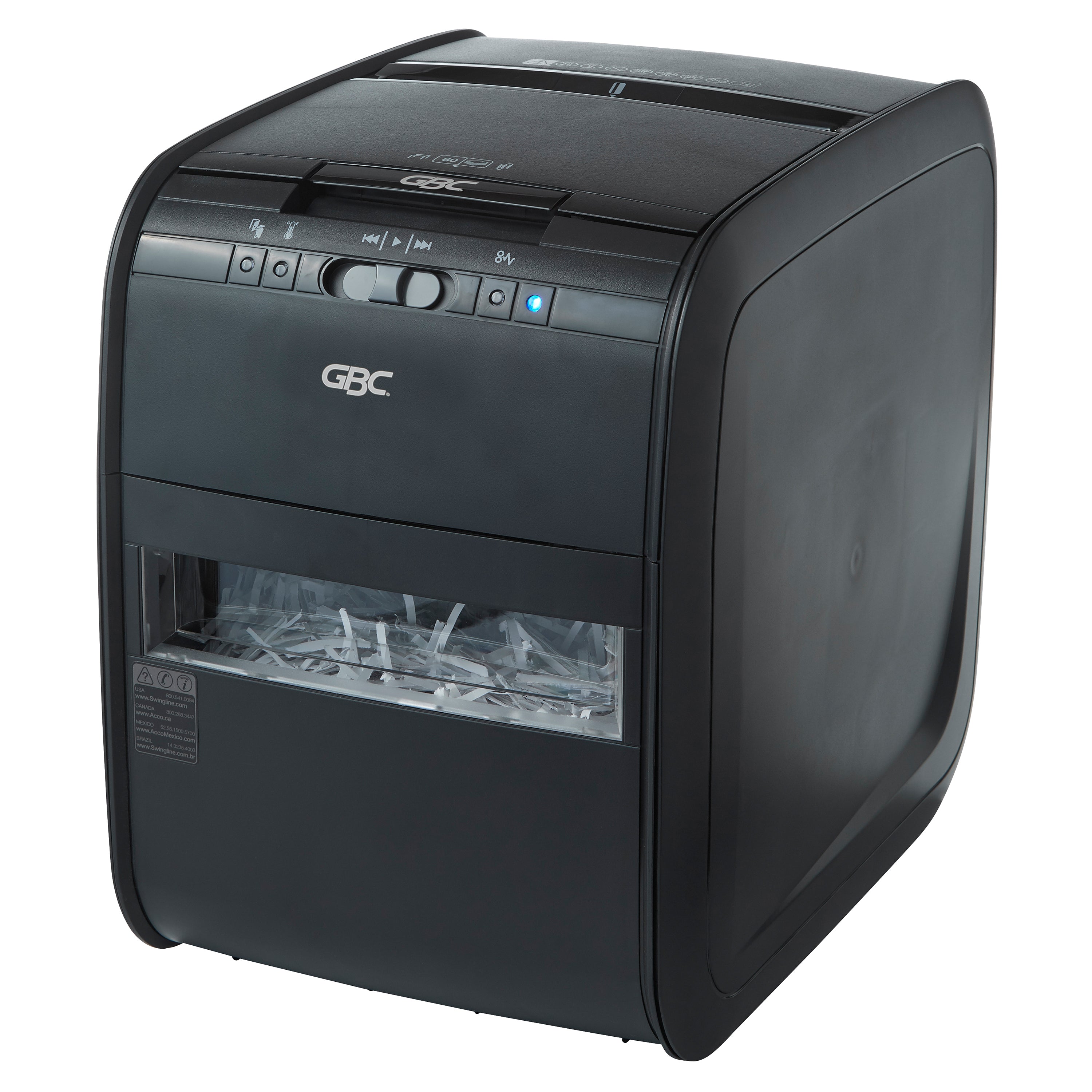 GBC Stack and Shred 80X Autofeed Cross-Cut Shredder