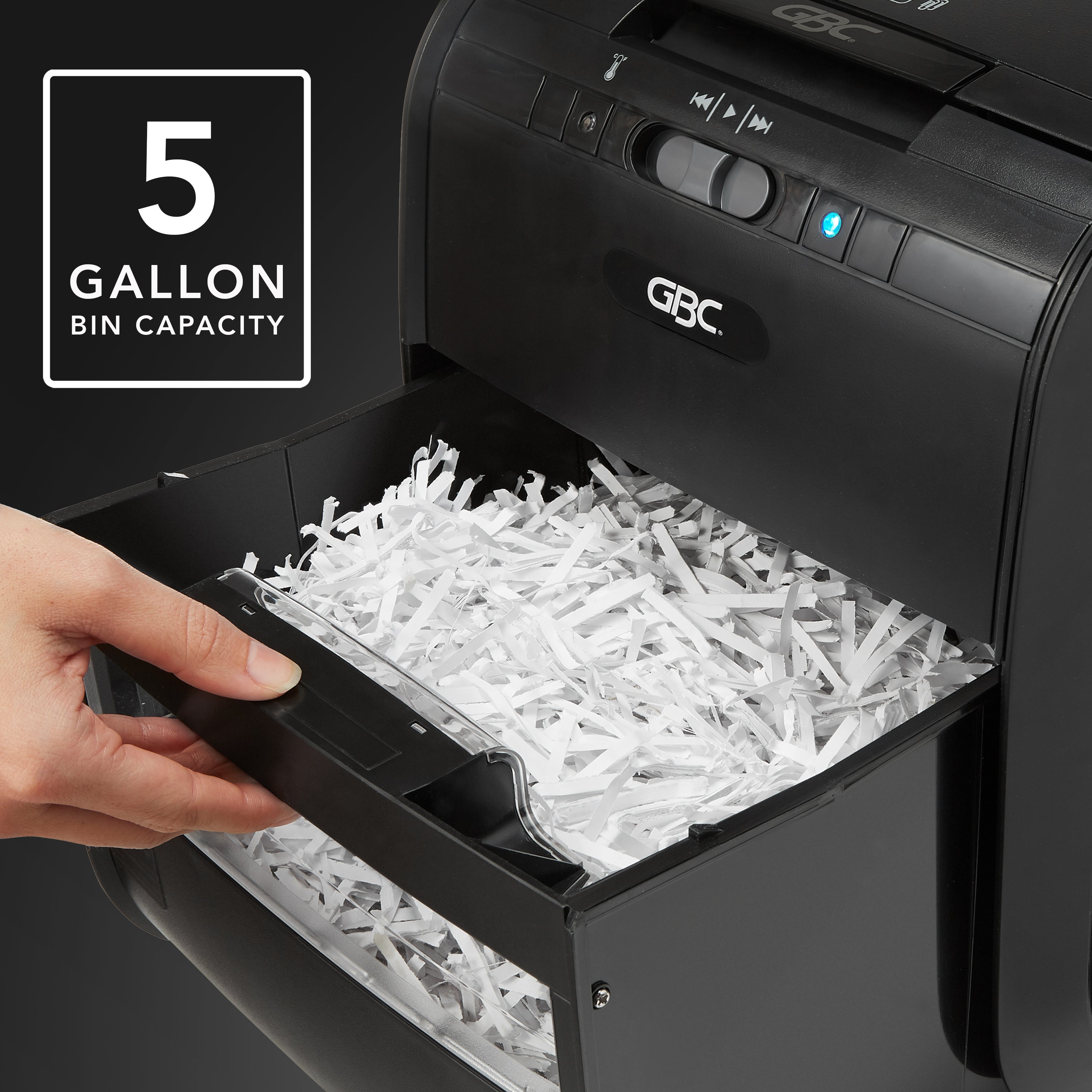 GBC Stack and Shred 80X Autofeed Cross-Cut Shredder