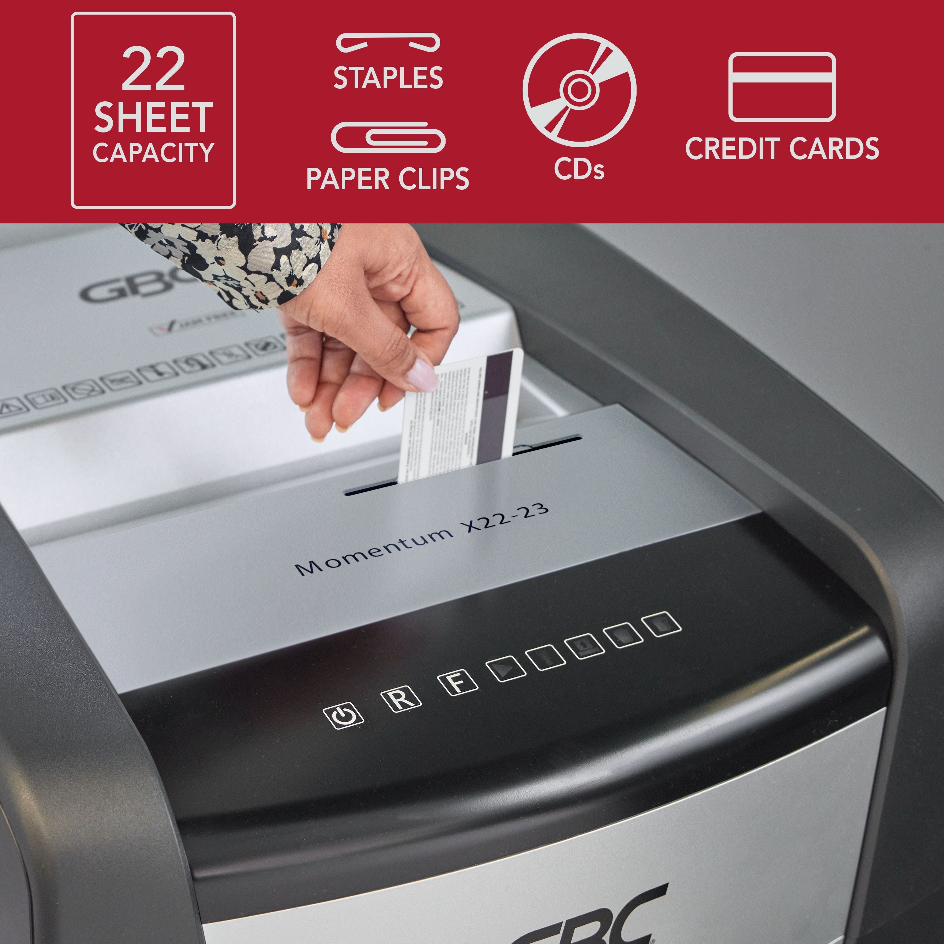 GBC X22-23 Momentum Micro Cut Paper Shredder