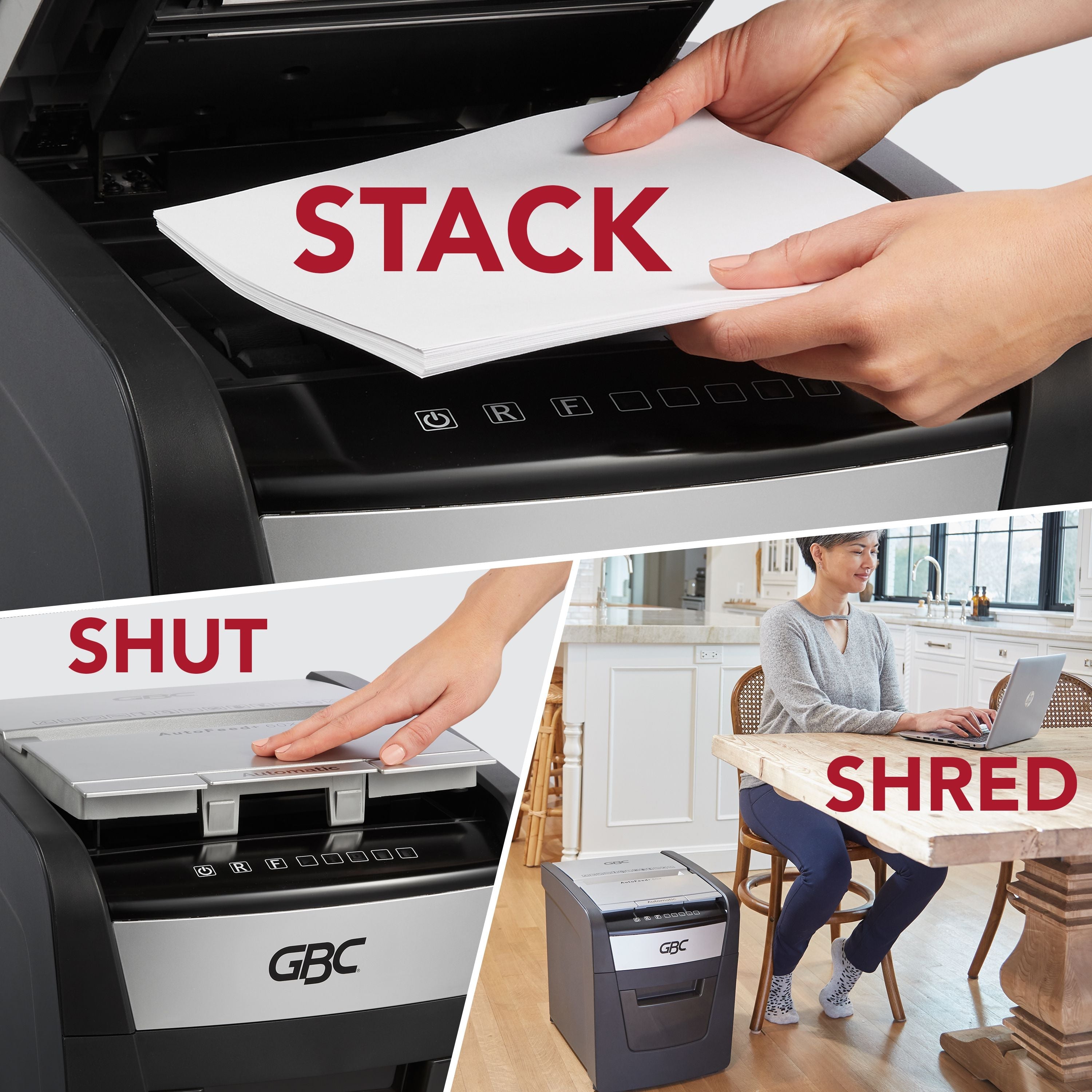 GBC 60X Personal Autofeed+ Micro Cut Shredder