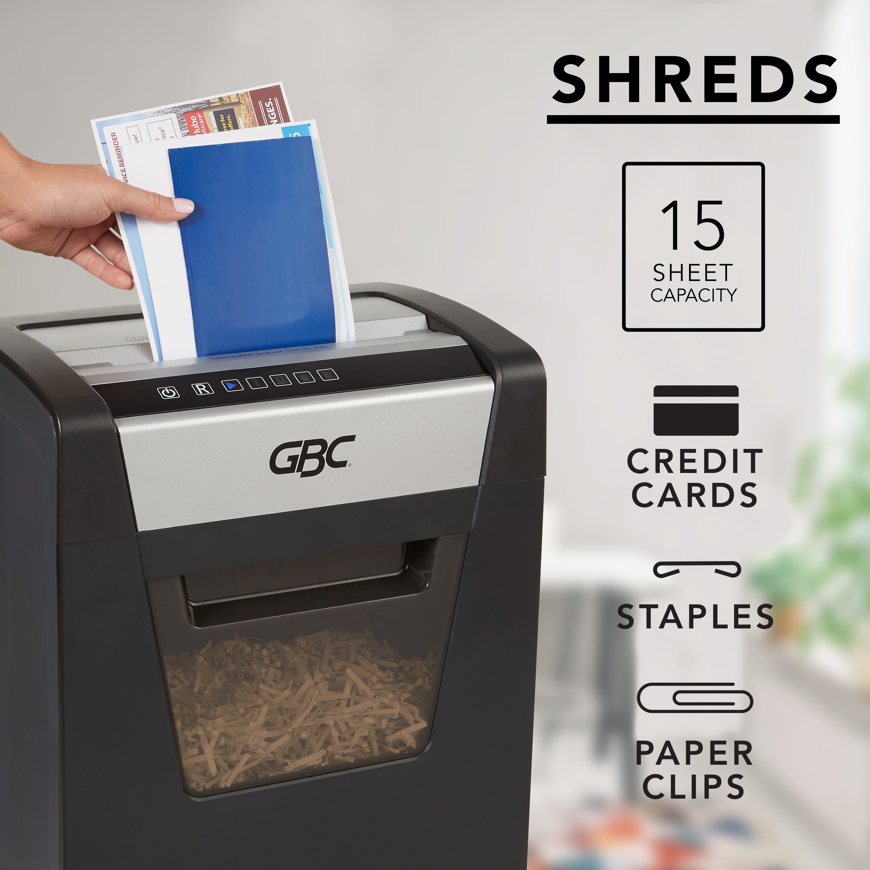 GBC ShredMaster SM15-06 Micro Cut Shredder
